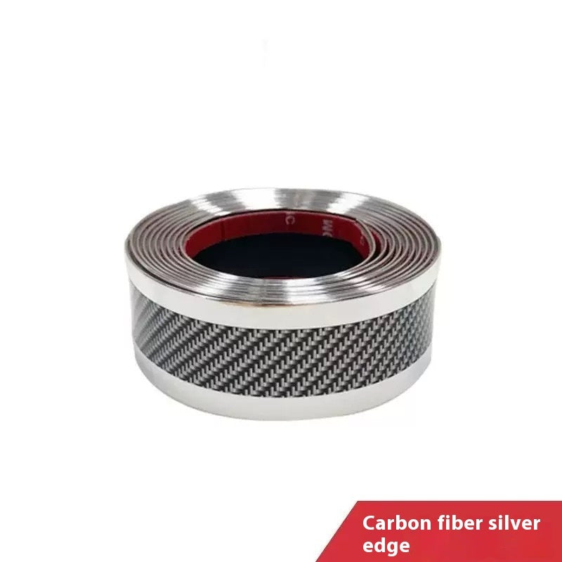 Automobile Door Strip Carbon Fiber Pedal Decoration Scratch Proof Protection