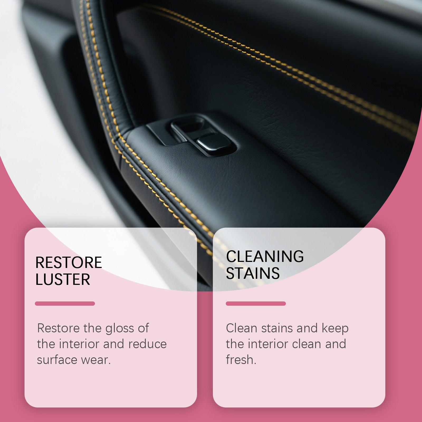 Car Interior Polishing Care Spray Seat Steering Wheel