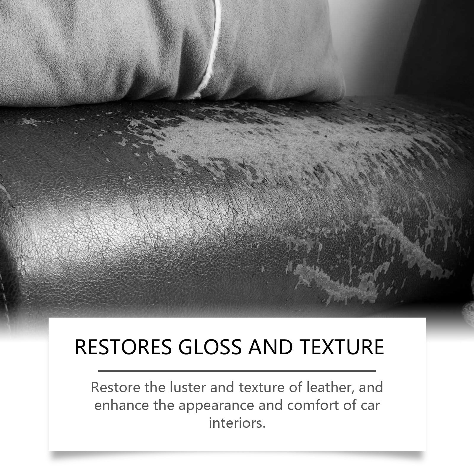 Car Leather Care Solution Scratches Restore Gloss